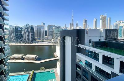 High Floor l Canal & Pool Facing l Burj Khalifa View